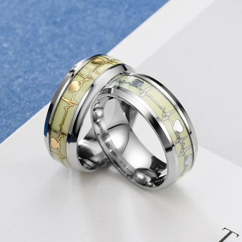 Steel Luminous Finger Ring