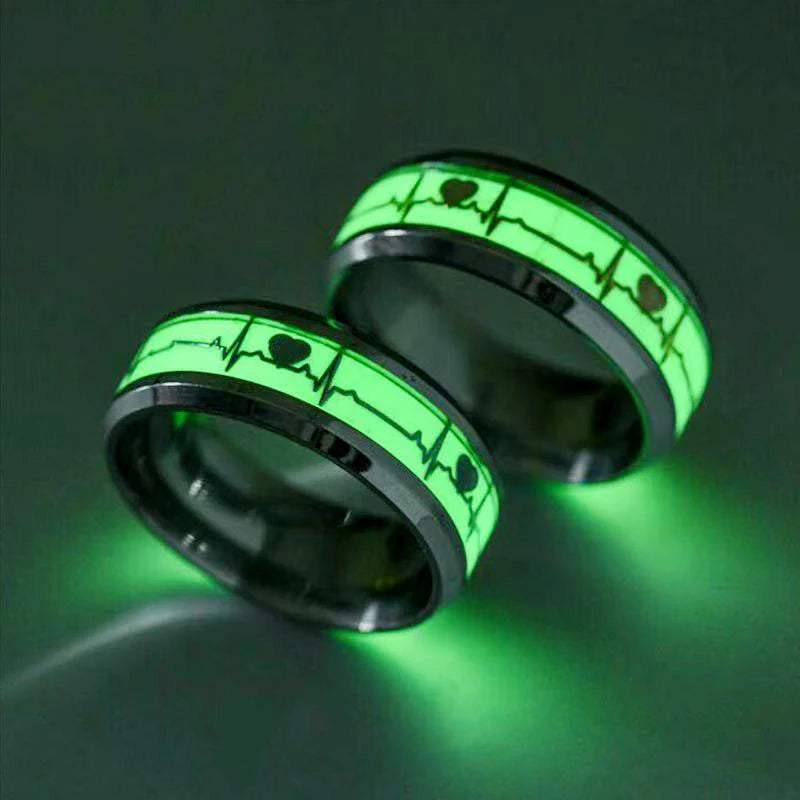 Steel Luminous Finger Ring