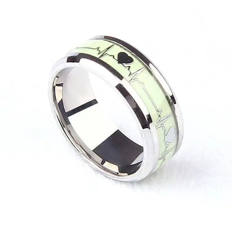 Steel Luminous Finger Ring